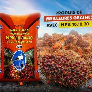 Engrais granulé NPK 10-10-30-50 kg – Spécial Palmier à huile