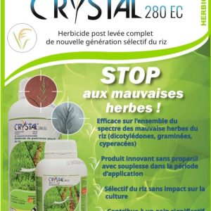 Herbicide liquide sélectif de post-levée CRYSTAL 280 EC 1 litre – Riz