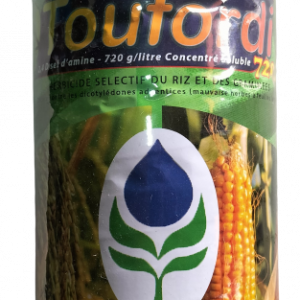 Herbicide sélectif TOUFORDI 720 SL 1 litre – Riz, maïs, canne à sucre, palmier à huile, hévéa