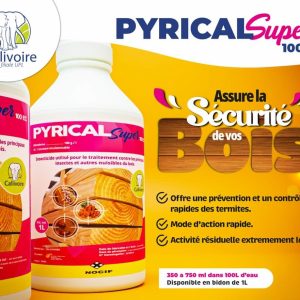 Insecticide PYRICAL SUPER 100 EC 1 litre – Bois, termites.
