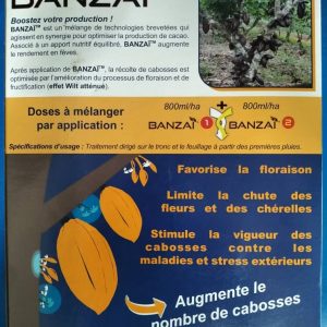 Biostimulant foliaire BANZAI 800 ml (2 en 1) – Cacao