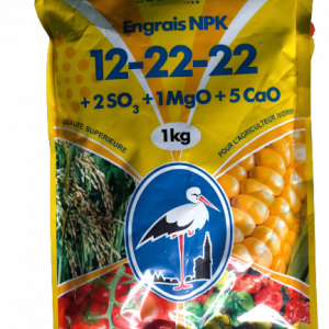 Engrais granulé NPK 12-22-22 1 kg – Cultures maraichères, riz, maïs