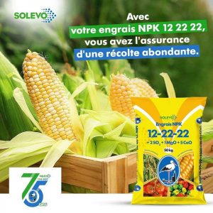 Engrais granulé NPK 12-22-22 1 kg – Maïs