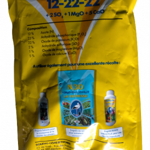 Engrais granulé NPK 12-22-22 1 kg – Cultures maraichères, riz, maïs