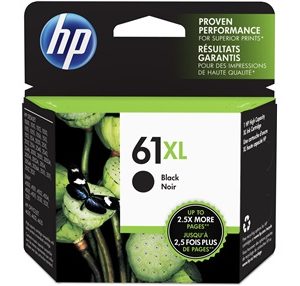 HP cartouche d’encre originale 61XL couleur noire