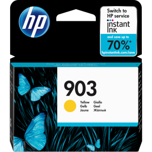 HP cartouche d&rsquo;encre authentique 903 couleur jaune