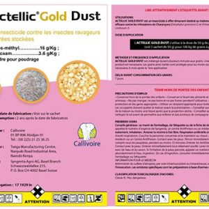 Insecticide ACTELLIC GOLD DUST 50 gr – Denrées stockées (Haricot, riz, maïs etc.)