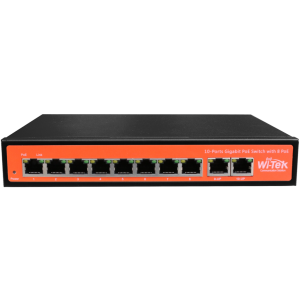 WITEK Switch POE 8 X POE 1 GB