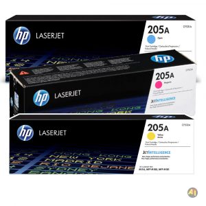 Toner HP 205 Couleur LaserJet – Original (CF531A, CF532A, CF533A)