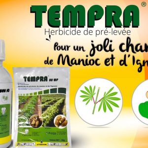Herbicide liquide sélectif de pré-levée TEMPRA 800 SC 1 litre – Manioc, igname, cultures maraichères et canne à sucre