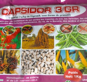 Insecticide-nématicide granulé CAPSIDOR 3 GR 1 kg – Sol, termites, bois, cultures agricoles
