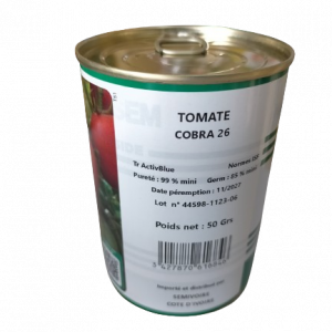 Semence hybride de TOMATE F1 COBRA 26 50 gr
