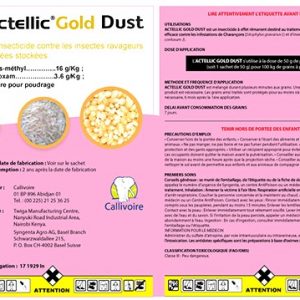 Insecticide ACTELLIC GOLD DUST 50 gr – Denrées alimentaires, maïs