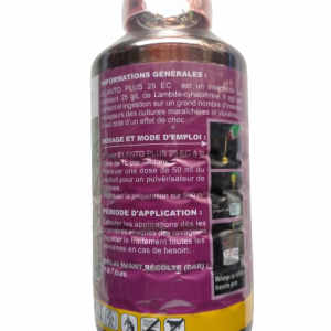 Insecticide ELANTO PLUS 25 EC 1 litre – Cultures maraichères