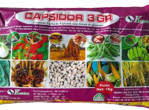 Insecticide granulé CAPSIDOR 3 GR 1 kg – Termites, cultures céréalières et maraichères
