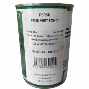 Semence de PERSIL FRISE VERT FONCE Technisem 100 gr