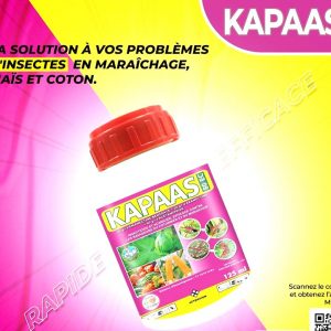 Insecticide-acaricide liquide KAPAAS 80 EC 125 ml – Cultures maraichères, maïs, coton