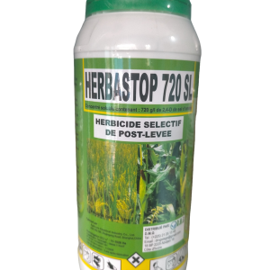 Herbicide liquide sélectif de post-levée HERBASTOP 720 SL 1 litre – Riz, maïs
