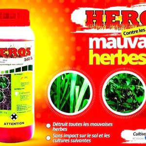 Herbicide liquide non sélectif HEROS 360 SL 1 litre – Toutes les cultures