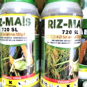 Herbicide liquide sélectif RIZ-MAIS 720 SL 1 litre – Riz, maïs, canne à sucre, palmier à huile, hévéa, cocotier