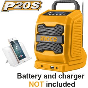 INGCO Radio de travail au lithium-ion