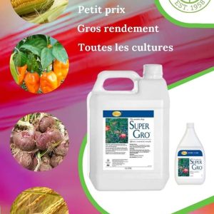 Engrais foliaire 100% Bio SUPER GRO 5 litres – Toutes les cultures