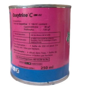 Acaricide liquide COXYTHRINE C 186 EC 250 ml – Spécial coton