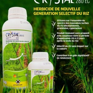 Herbicide liquide sélectif de post-levée CRYSTAL 280 EC 500 ml – Riz