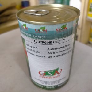 Semence hybride d&rsquo;AUBERGINE OEUF F1 50 gr