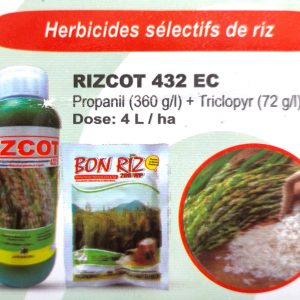 Herbicide liquide sélectif de post-levée RIZCOT 432 EC 1 litre – Riz
