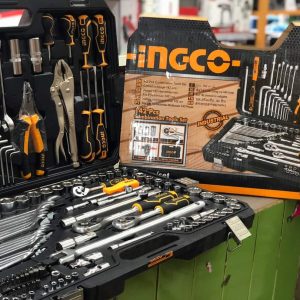 INGCO Coffret d’outils et accessoires 142 pièces