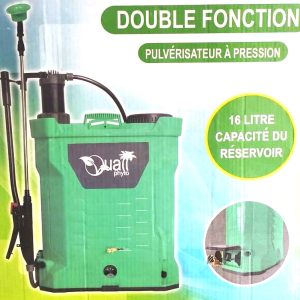 Pulvérisateur manuel à dos et à batterie UA PHYTO 2 en 1 16 litres