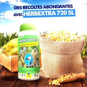Herbicide liquide sélectif de post-levée HERBEXTRA 720 EC 1 litre – Riz, maïs, canne à sucre