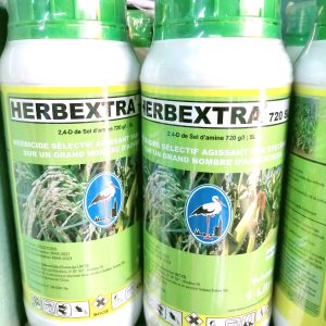 Herbicide liquide sélectif de post-levée HERBEXTRA 720 EC 1 litre – Riz, maïs, canne à sucre