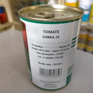 Semence hybride de TOMATE F1 COBRA 26 50 gr