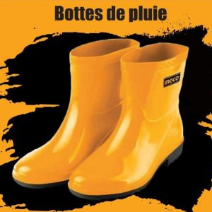 INGCO Bottes pluie couleur jaune