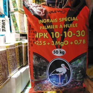 Engrais granulé NPK 10-10-30 + 2,5 S + 3 MgO + 0,7 B – Spécial Palmier à huile