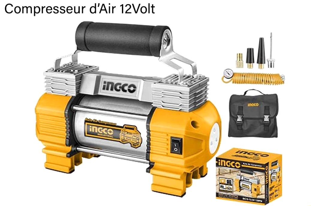 INGCO Compresseur d’air 12 Volt