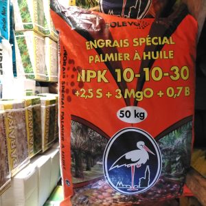 Engrais granulé NPK 10-10-30 + 2,5 S + 3 MgO + 0,7 B – Spécial Palmier à huile