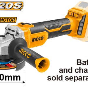 INGCO Meuleuse d&rsquo;angle sans fil 20V