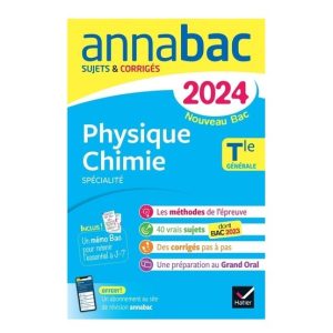 Physique-Chimie spécialité Tle générale – Sujets & corrigés – Grand Format Edition 2024