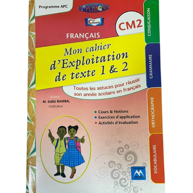 TOPCHRONO Mon cahier d&rsquo;exploitation de texte 1 & 2 – Français CM2 – Les Editions Matrice