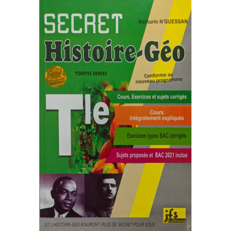 SECRET Histoire & Géographie Tle – Résumé + Exercices corrigés – jfs Edition