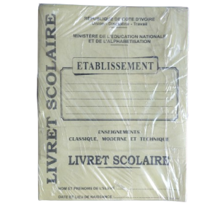 Livret scolaire – Enseignements classique, moderne et technique