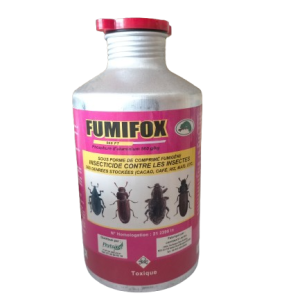 Boite de 500 comprimé-Insecticides fumigènes FUMIFOX 560 FT – Denrées stockées (cacao, café, maïs, riz, mil, haricot, niébé, soja et autres céréales)