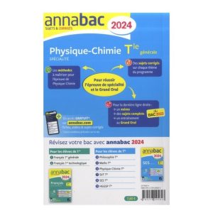 Physique-Chimie spécialité Tle générale – Sujets & corrigés – Grand Format Edition 2024