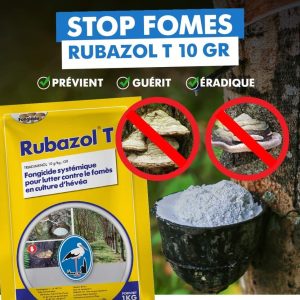 Fongicide granulé RUBAZOL T 1 kg – Hévéa