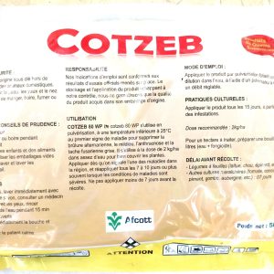 Fongicide granulé COTZEB 80% WP 500 gr – Cultures maraichères