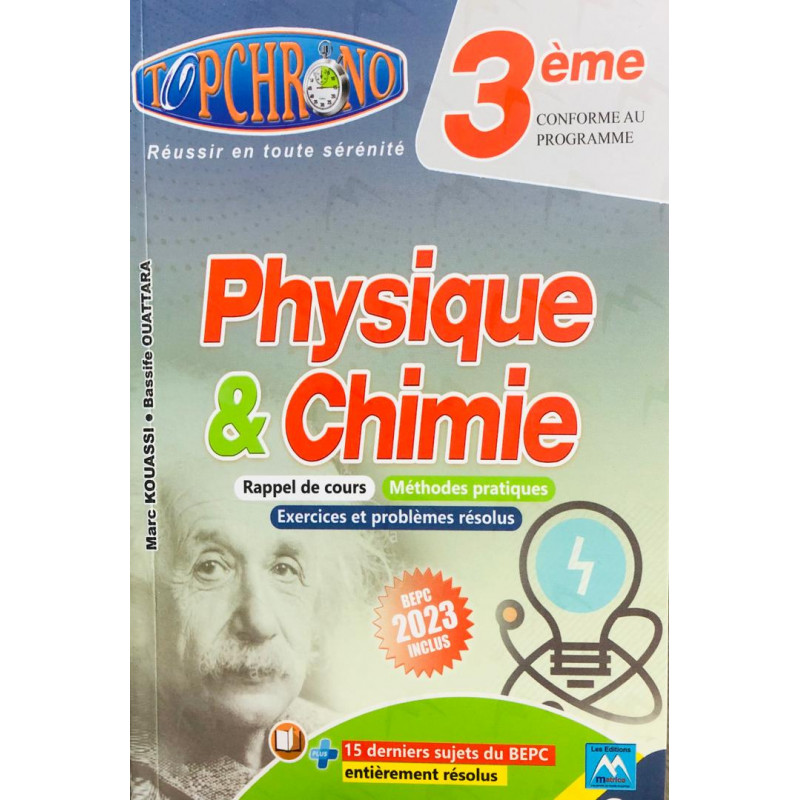 TOPCHRONO Physiques et Chimie 3ème – Les Editions Matrice