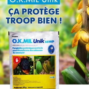 Fongicide granulé O.K.MIL UNIK 66 WP 50 gr – Cacao